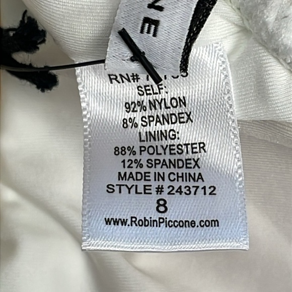 NWT Robin Piccone Margot Lingerie One Piece Swimsuit White Honeymoon Sz 8 - Picture 11 of 11